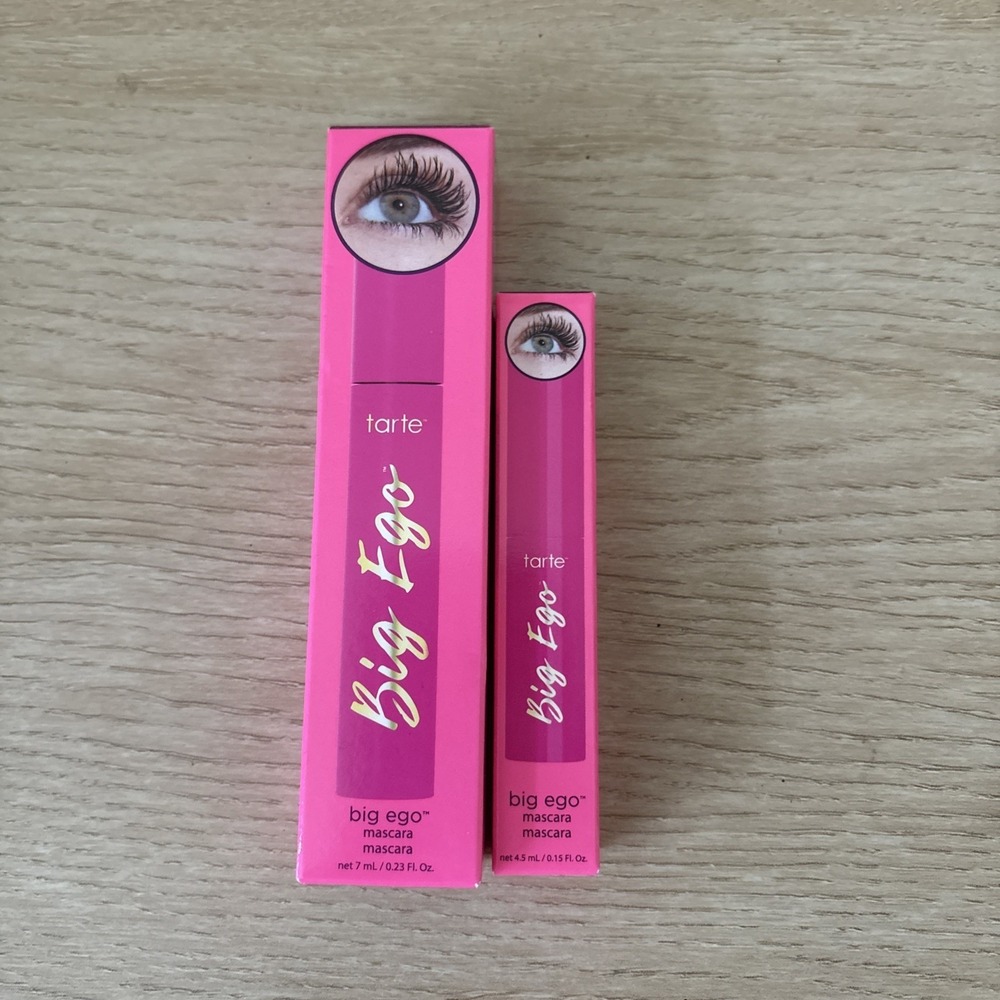 Tarte Big Ego Black Mascara BUNDLE | Full + Travel Size | New in Box